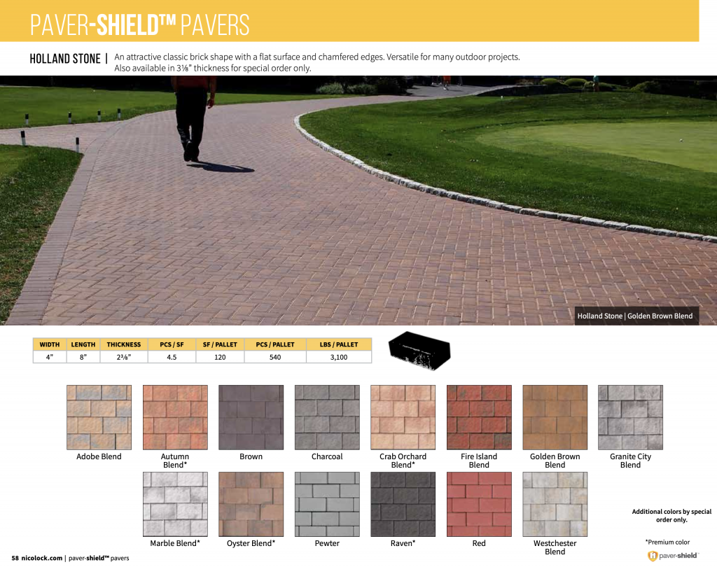 Holland Stone Colors - Nicolock