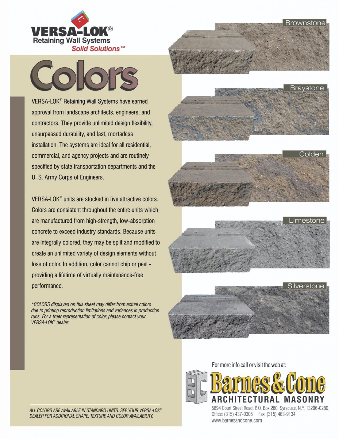 Versa Lok Standard - Barnes & Cone